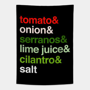 Deconstructed Pico de Gallo: Foods of the World - Mexico Tapestry