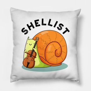 Shellist Cute Snail Cello Pun Pillow