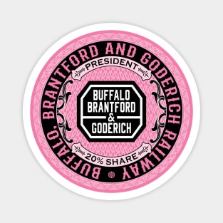 Buffalo, Brantford and Goderich Railway (18XX Style) Magnet