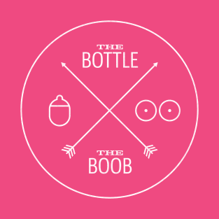 The Bottle & The Boob - White T-Shirt