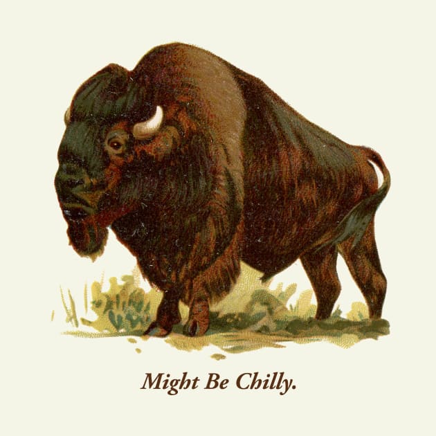 Might Be Chilly Buffalo New York 716 Bison by PodDesignShop