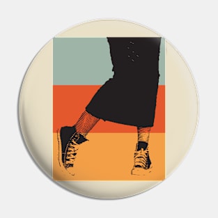 Vintage Look Sneakers Pin