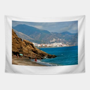 Penoncillo Beach Torrox Costa Nerja Spain Tapestry