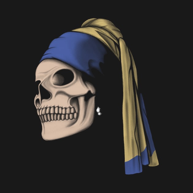 The Skull with a Pearl Earring by perdita00