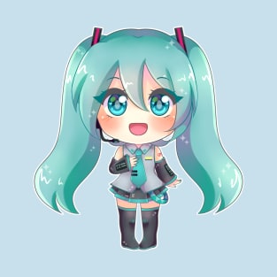 VOCALOID Hatsune Miku chibi T-Shirt