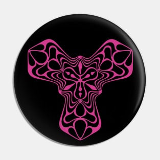 Hypnotic psychedelic monkey Pin