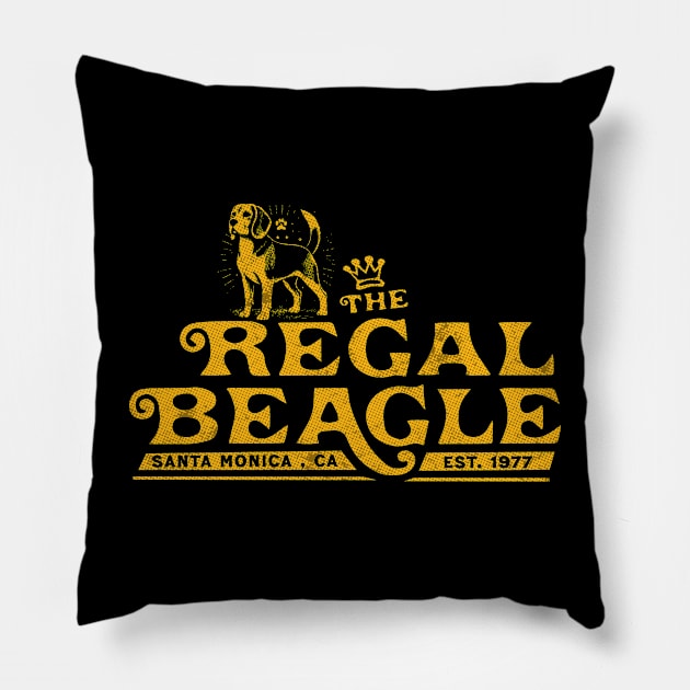 The Regal Beagle | Santa Monica, CA Pillow by Trendsdk