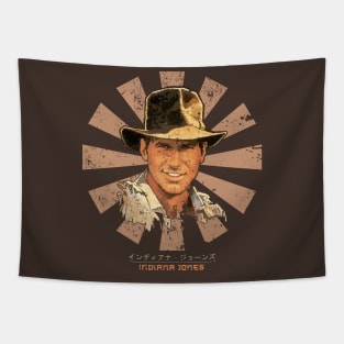 Indiana Jones Retro Japanese Tapestry