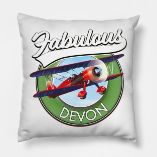 Fabulous Devon vintage retro patch. Pillow