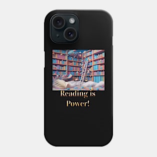 Reading is power Phone Case