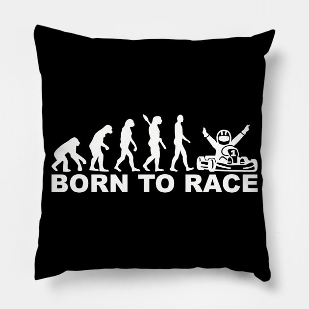 Evolution Born to race evolution Pillow by Designzz