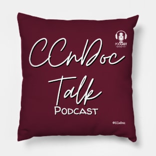 CCnDoc Talk Podcast - Text Only Design Pillow