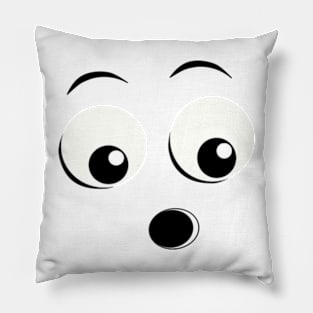 Emoji - surprised face Pillow