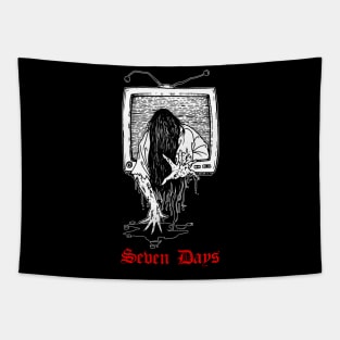 The Ring Horror Movie Samara Seven Days Halloween Tapestry