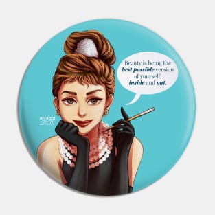 Audrey Hepburn Pin