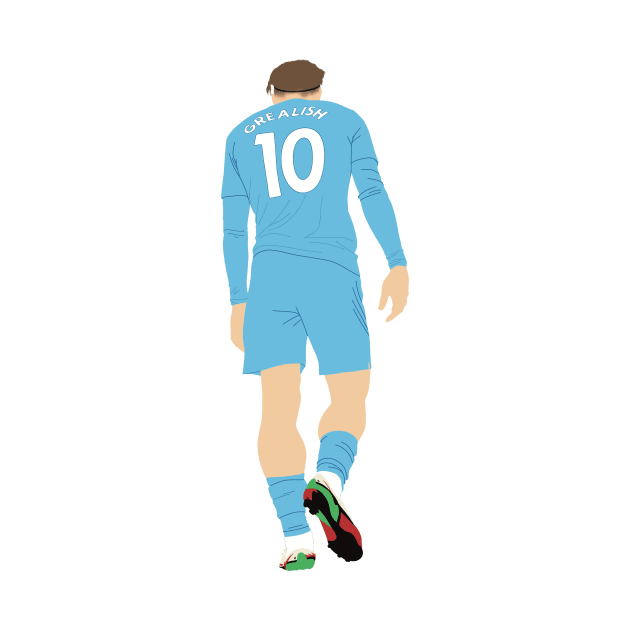 Jack Grealish minimalist illustration by maoudraw