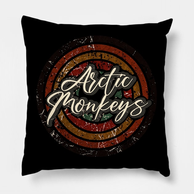 Arctic Monkeys - vintage design on top Pillow by agusantypo