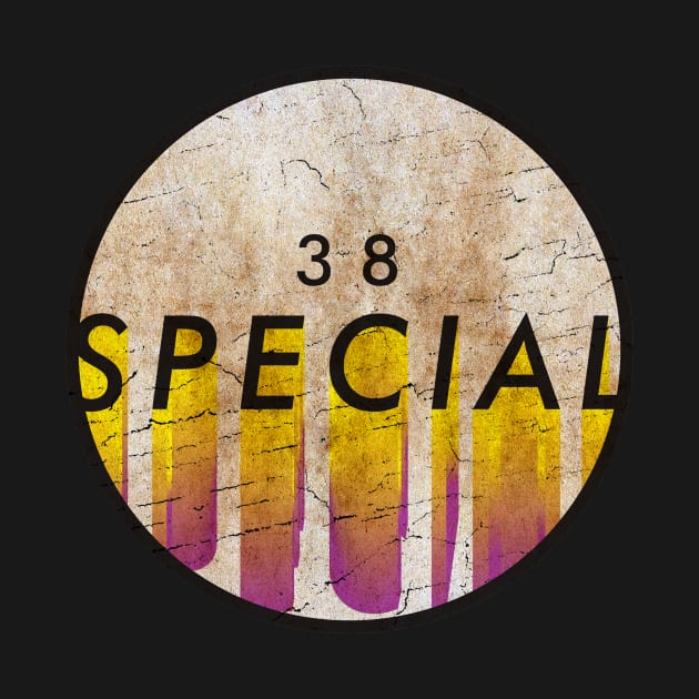 38 Special - VINTAGE YELLOW CIRCLE by GLOBALARTWORD