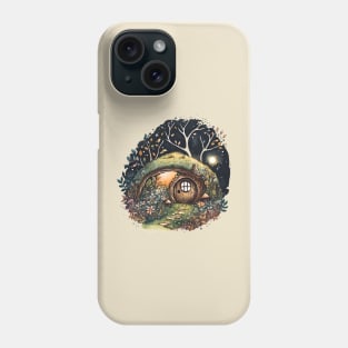 A Halfling Home - Watercolor Art - White - Fantasy Phone Case