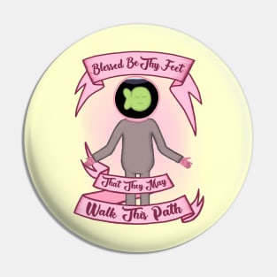 The Midnight Gospel Fish Bowl Man Pin