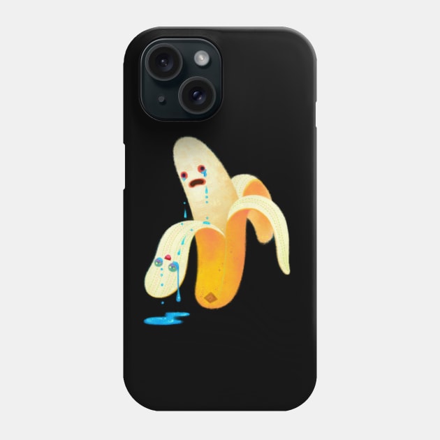 Crying banana Phone Case by pikaole