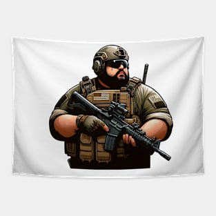 Tactical Fatman Tapestry