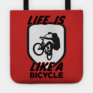 Life is like a Bicycle.New T-shirt 2022, Cycling teeshirt, tshirt for cycling. Tote