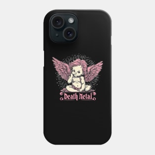 Death metal cherub Phone Case