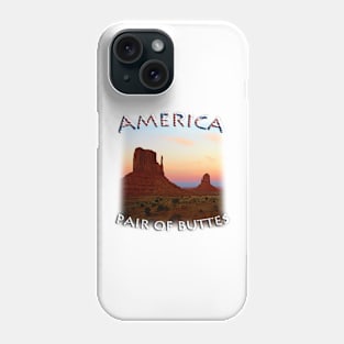America - Arizona - Pair of Buttes Phone Case