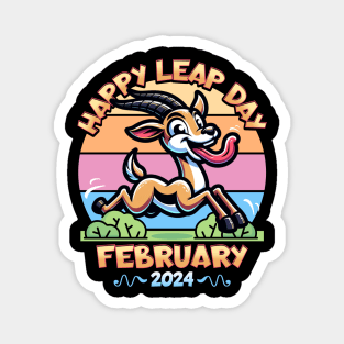 Happy Leap day 2024 Magnet