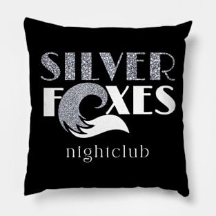 Silver Foxes Logo - White Letters (from Accidental Lovers Series) Pillow