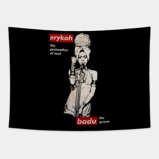 RED & WHITE VINTAGE - Erykah Badu Tapestry