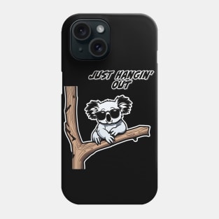 Just Hangin' Out - Koala in Tree with Shades Phone Case