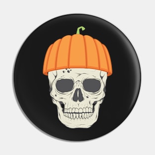 Skeleton Pumpkin Halloween Pin