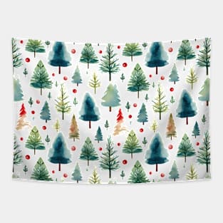 Christmas watercolor pattern #3 Tapestry