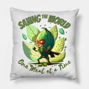 Saving the world one meal at a time Pillow