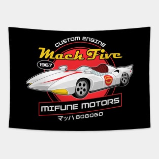 Mach Five - Mifune Motors - Speed Racer Tapestry