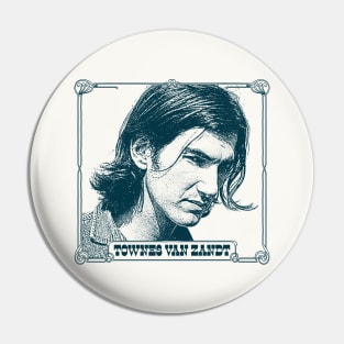 Townes Van Zandt // Retro Style Fan Art Design Pin