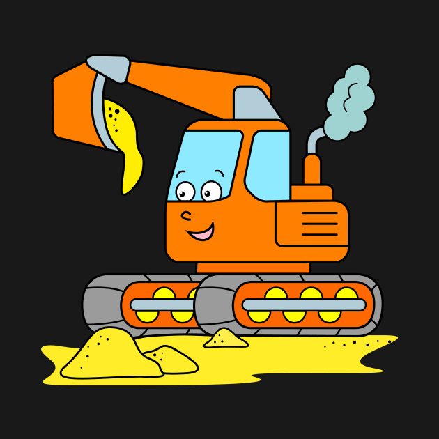 Excavator for Boys and Girls by samshirts