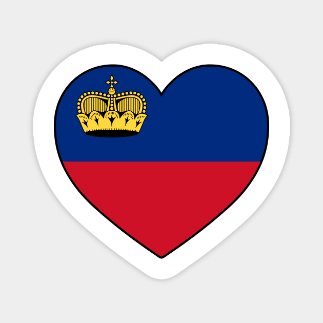 Heart - Liechtenstein Magnet by Tridaak