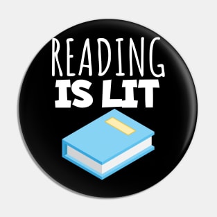 Bookworm reading is lit Pin