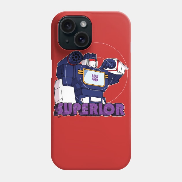 Soundwave: Superior (bust) Phone Case by NDVS