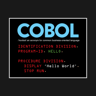 COBOL 'Hello World' T-Shirt