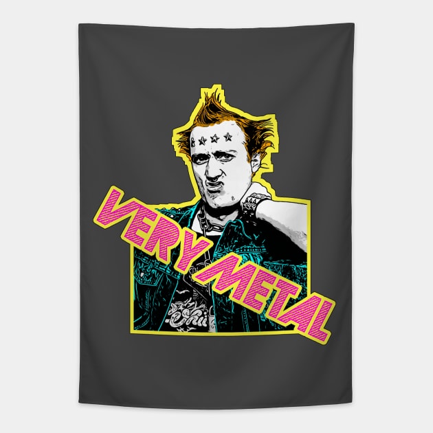 Vyvyan Young Ones 80s Tribute Punk Design Tapestry by DankFutura