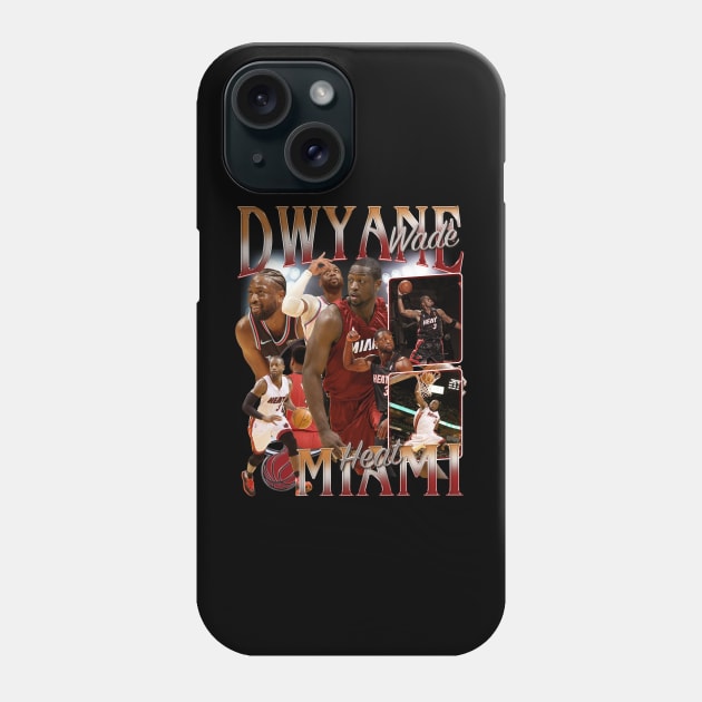 RETRO VINTAGE DWYANE WADE BOOTLEG Phone Case by Archer Expressionism Style
