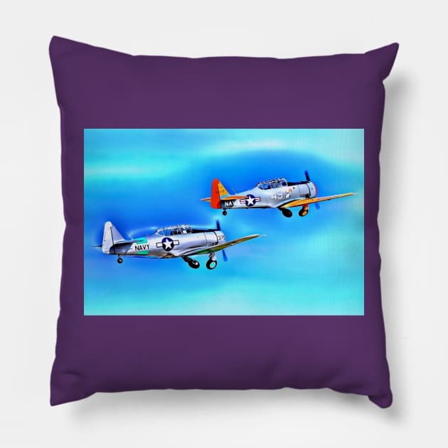 Fighter Aircraft Pillow by Arie