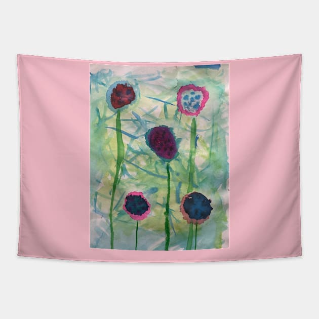 Flowers spring garden lover Tapestry by larissasem