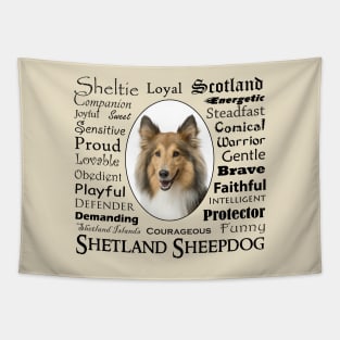 Sheltie Traits Tapestry