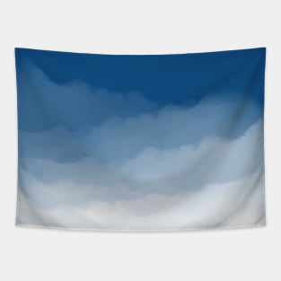 Pantone Classic Blue Watercolor Ombre Tapestry