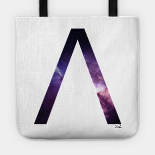 Lambda space letter concept Tote